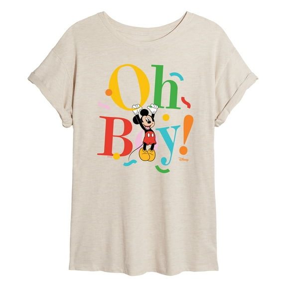 Disney - Mickey Oh Boy  - Women's Oversized T-Shirt