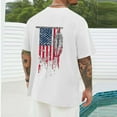 thumbnail image 4 of Momasggi Big and Tall Graphic T-Shirts for Men 4th of July Short Sleeve Tops Crew Neck Patriotic Tshirts American Flag Tees Loose Casual Holiday T Shirts White XL, 4 of 6