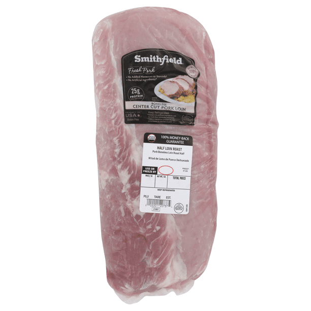 Smithfield Fresh Pork Center Cut Boneless Pork Loin, 4.2 lb Walmart