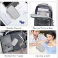 thumbnail image 5 of Cable Organizer Pouch Electronic Accessories Carry Case Portable Waterproof Double Layers Storage Bag for Cord, Charger,Phone,Earphone,Travel Essentials (Gray), 5 of 10
