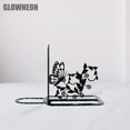 thumbnail image 4 of GLOWNEON Butterfly Metal Bookend Sign Art, Decorative Book Ends for Office Table or Bookshelf Decor, 4 of 4