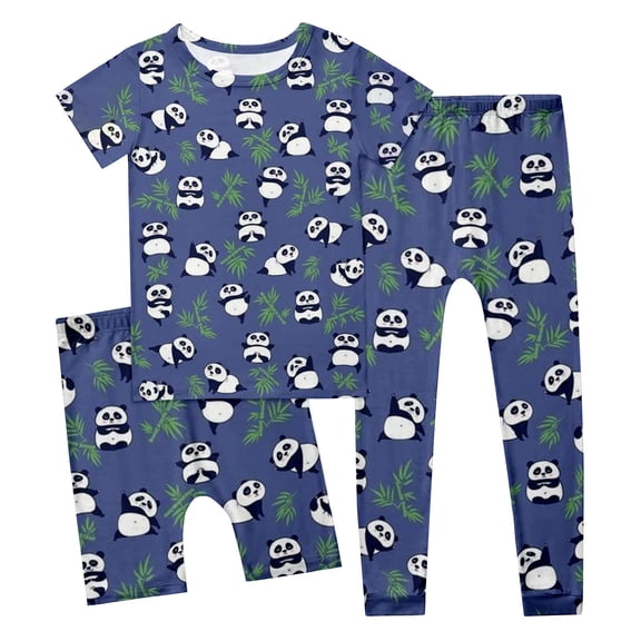 Outfits for Boys Kids Girls 3Pcs Unisex Short Shirt And Pants Boys' Clothing Sets