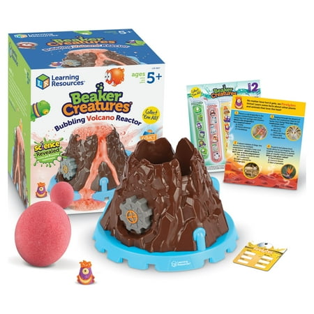 UPC: 0765023038279 | Learning Resources Beaker Creatures Bubbling Volcano Reactor Set Assorted Colors 3 Pieces/Set (LER