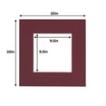 thumbnail image 2 of Maroon Acid Free 20x20 Picture Frame Mats with White Core Bevel Cut for 10x10 Pictures - Fits 20x20, 2 of 3