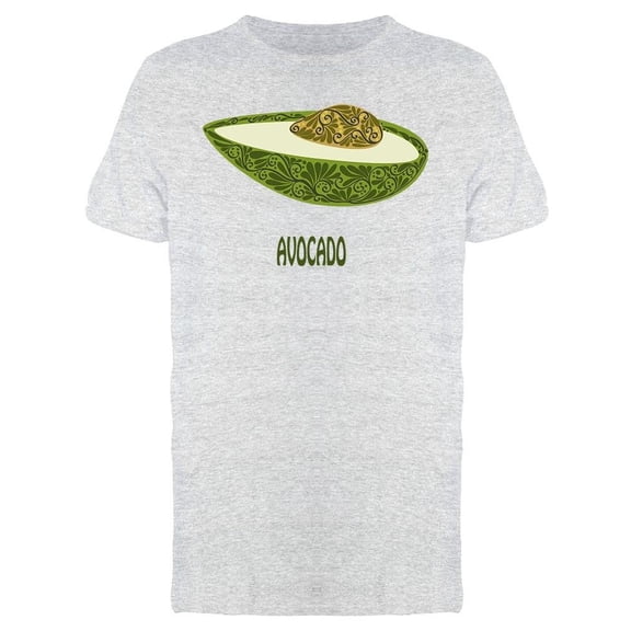Avocado, Cartoon With Design Tee Men's -Image by Shutterstock