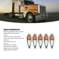 thumbnail image 4 of 5pcs Teardrop Cab Marker Light Weatherproof Running Lights for Trucks, Trailers, and RVs, 4 of 7