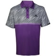 thumbnail image 1 of Houndstooth Cool-Stretch Men's Golf Shirt (Purple), 1 of 2