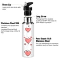 thumbnail image 3 of Valentine's Day Theme Icon 600ml Double Walled Stainless Steel LeakProof Sports Bottle Thermo 8h, 3 of 9