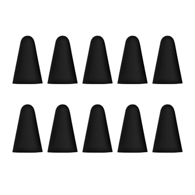 10 Pieces Nib Caps Professional Scratch Resistant Mute Capacitance Pen Tip Case Cover High Sensitivity Easy Installment Tablet Black