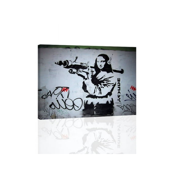 "Omona Liza, Banksy - CANVAS OR PRINT WALL ART"