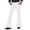White, variant on FYEGRE Men's Retro Casual Flared Trousers 60s 70s Bell Bottoms Vintage Denim Pants Jeans for Men Solid Color Relaxed Fit Comfortable Daily Wear Bottoms for Versatile Style Brown M