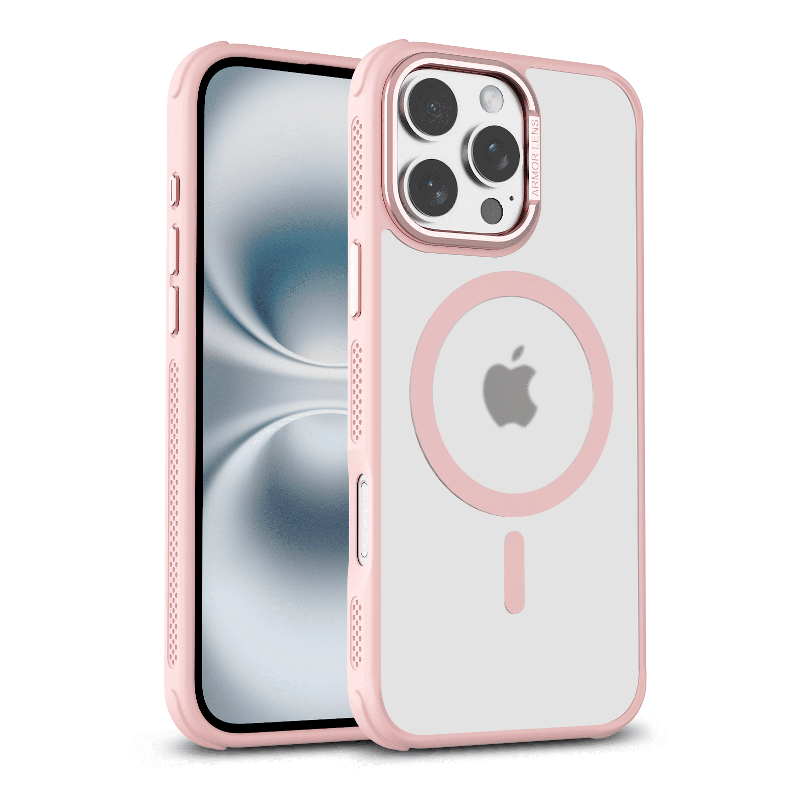SZPSGC for iPhone 16 Pro Case, Compatible with MagSafe, Anti-fingerprint & Anti-scratch, Slim Translucent Matte Shockproof Military-Grade Protective Case for iPhone 16 Pro, Pink
