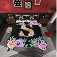 thumbnail image 2 of Erosebridal Initial Letter S Bedding Sets Full with Comforter, Floral Flower Comforter Sets Full Size, Monogrammed Reversible Duvet Insert, Ultra Soft Bedroom Decoration, 3pcs, 2 of 8