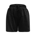 thumbnail image 3 of aidice Womens Sweat Shorts Drawstring Elastic Waist Comfy Shorts with Pockets Summer Casual Loose Fitting Shorts, 3 of 5