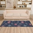 thumbnail image 2 of Yayeee Runner Rug for Bedroom 2'x6' Machine Washable Hallway Non Slip Mat, Red and Blue Fireworks Pattern, 2 of 8