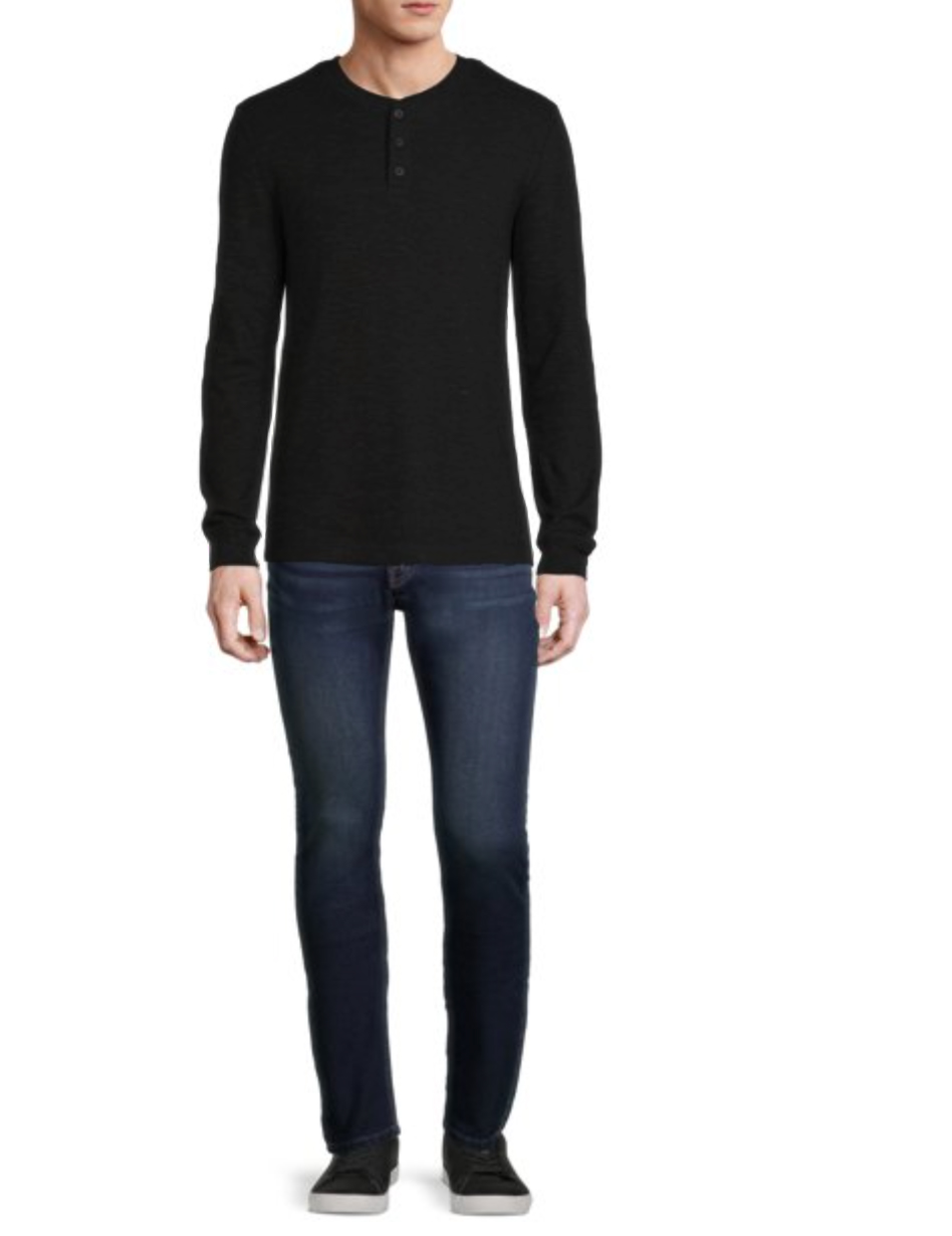 George Men's and Big Men's Long Sleeve Thermal Henley Shirt - image 2 of 2