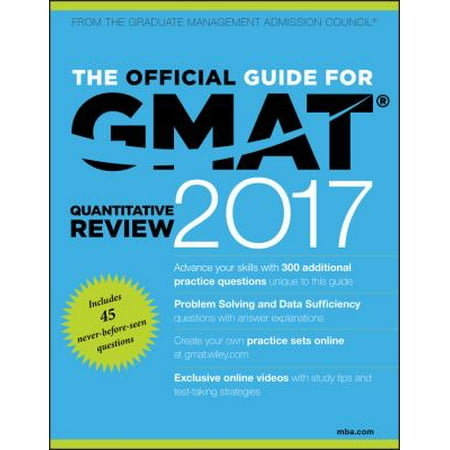 The Official Guide for GMAT Quantitative Review 2017 with Online Question Bank and Exclusive Video [Paperback - Used]
