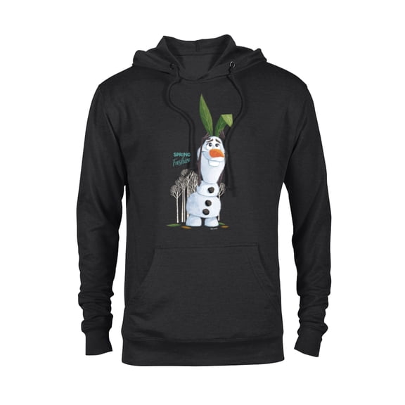 Disney Frozen Olaf Spring Fashion - Pullover Hoodie for Adults - Customized-Black