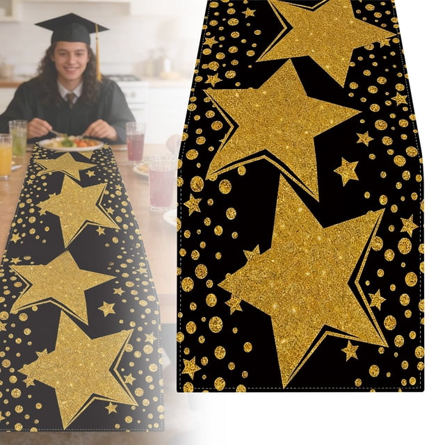 Graduation Decorations Congrats Grad Table Runner Class of 2026 Graduate College High School Home Kitchen Dining Room Table Decor Ornament