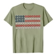 thumbnail image 6 of America 250 Shirt Womens 3/4 Sleeve Patriotic Graphic Tee Summer Casual Outdoor Top Green S, 6 of 6