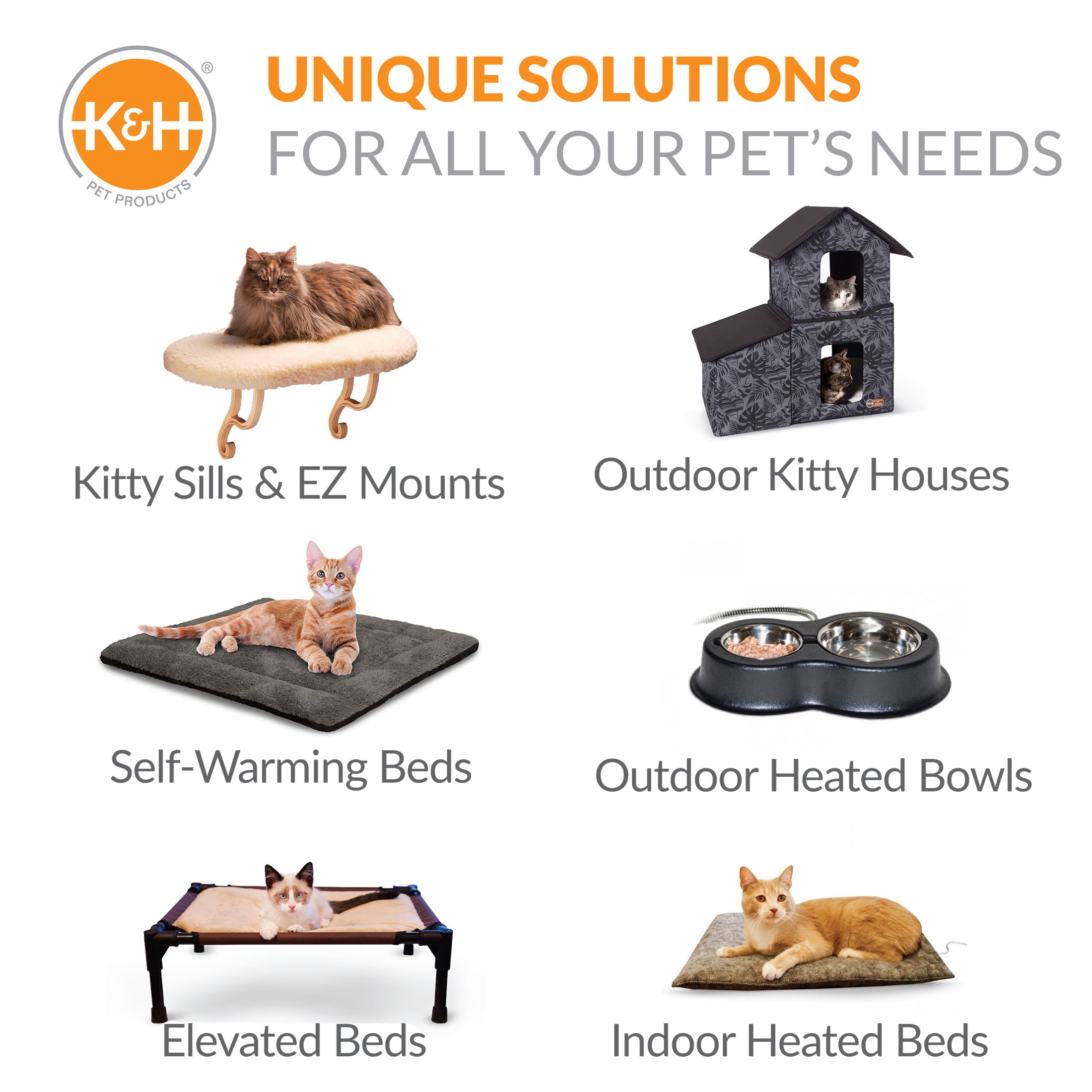 K&H Pet Products Thermo-Pet Nest Heated Cat Bed Gray Small 18 X 15 Inches