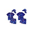 thumbnail image 2 of BemeyourBBs Toddlers Baby Boys 3 Piece Swimsuit Infant Bathing Suit Swim Shirt Trunk Shorts Set and Sun Hat Short Sleeve Shark Swimwear Sunsuit UPF 50+ Rash Guard, 2 of 9
