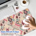 thumbnail image 4 of Long Mouse Pads for Desk,Pink Boho Bohemia Geometric Diamonds Desk Mats on Top Of Desks, Desk Mouse Pad Extra Large with 3mm Non-Slip Base and Stitched Edge for Gaming,Work,Home 31.5"x11.8", 4 of 5