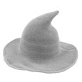 thumbnail image 1 of Worallymy Sombrero de bruja moderno con parte superior puntiaguda para mujer gorro de lana de oveja sombrero de pesca tejido Worallymy JD735815336, 1 of 5
