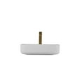 thumbnail image 3 of Bothwa Home Countertop Wash Basin - White Ceramic Vessel Sink, Rectangular, CUPC Certified, Modern Bathroom Sink for Small & Large Spaces, 3 of 9