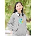 thumbnail image 2 of Musical Hippo Hoodie Juniors -Image by Shutterstock,  x-Large, 2 of 4