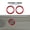 6.4cm red, variant on Sticker for BMW 1 Series E81 E82 E87 E88 2008-2013 Accessories Car Door Speaker Ring Sound Decorations Interior Trim Styling.