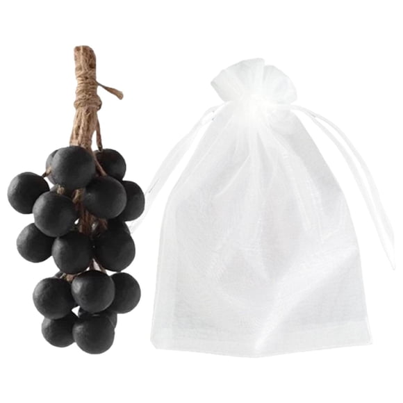 Jabón de uva en una cuerda, regalo de cumpleaños, jabones de baño para amigos, hijas, mujeres y hombres. Negro 20 piezas