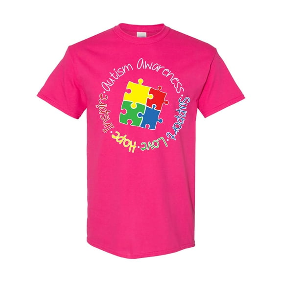 Inktastic Autism Awareness Circle T-Shirt