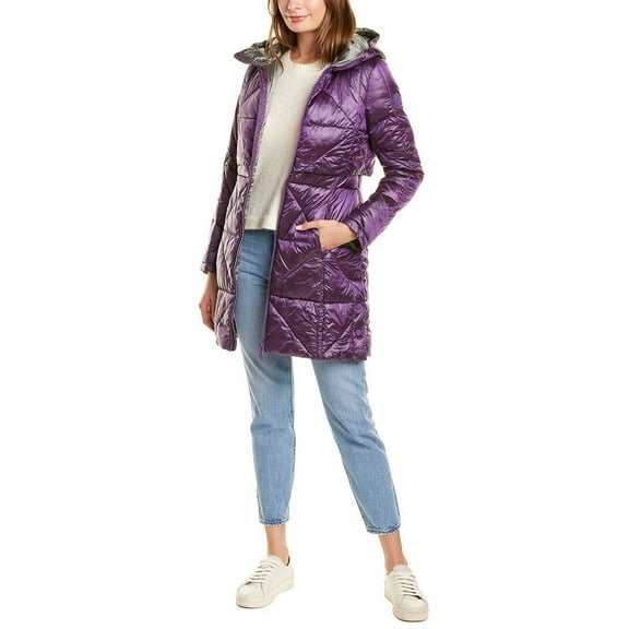 COLMAR womens Quilted Storm Flap Jacket, 46, Purple