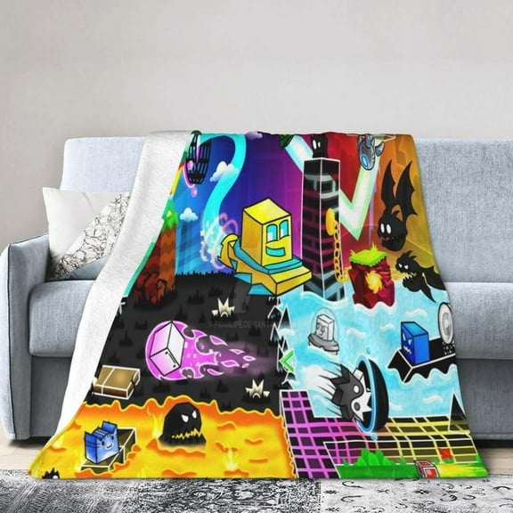 Throw Blanket GE_om-etry Poster DA_s-h Super Soft Fuzzy Blanket Warm Plush Throw Blanket for Couch Bed Sofa Chair 40"x50"
