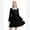 Black, variant on IBTOM CASTLE Teen Girl Sparkly Long Sleeve Formal Party Dress Junior Christmas Halloween Glitter Holiday Dress Tween Fancy Birthday Sneaker Ball Gown 11-12 Years Black