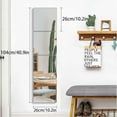 thumbnail image 3 of thovorrnl 4 Pcs Mirror Wall Stickers, Self Adhesive Frameless Mirror Stickers, Home Decor for Entryway, Gym, Living Room, 3 of 7