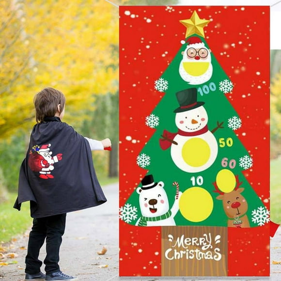 pstuiky Flags Punching Bag Throwing Game Flag Party Decoration Santa Claus Christmas Tree Flag Sale
