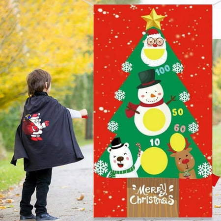 

Christmas Decorations Clearance! KITTEHIGM Punching Bag Throwing Game Flag Party Decoration Santa Claus Christmas Tree Flag Deal of The Day Sales Today