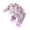 Purple, variant on Cjfdfy Toddler Baby Girls Halloween Silk Pajamas Set Pumpkin Ghost Goose Print Fuzzy Trim Long Sleeve Tops And Pants Nightwear Cute Halloween Fall Winter Pajamas 1-6Y