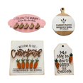 thumbnail image 1 of Decoración de bandeja en capas para el día de Pascua, letreros decorativos de madera para Pascua con bandeja en capas, fiesta 4 piezas, 1 of 9