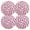Pink, variant on Ryvnso Pink Leopard Print Round Plate Mats Dining Table Placemat Set of 4 for Holiday Decoration