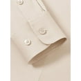 thumbnail image 5 of Siliteelon Basic Long Sleeve Button Down Shirts for Women Stretch Formal Work Blouse, 5 of 8