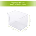 thumbnail image 6 of Kenney Storage Made Simple Drawer Organizer Bin, 2 Pack, Clear, 6 of 6