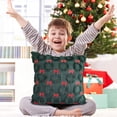 thumbnail image 5 of Winter Holiday Plush Pillow Cover 18x18 Inches, Cozy Christmas Bow Throw Cushion Sleeve for Sofa, Couch & Room Decor, 1 Pack, 5 of 5