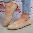 thumbnail image 2 of YLYL Women's Ballet Flats Knit Round Toe Slip on Low Heel Soft Lightweight Casual Penny Loafers, 2 of 7
