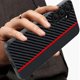 thumbnail image 3 of For Samsung Galaxy S24 Case Leather PC Hard Phone Cover Carbon Fiber Texture - Black Yellow, 3 of 5