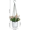thumbnail image 3 of 3 Pack Hanging Planter,Bexikou 4.5 Inch Hanging Planters Flower Pots for Indoor Outdoor Plants,Plastic Hanging Basket Plant Hanger with Drainage Holes for Garden Home Balcony, 3 of 7