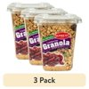 (3 pack) Sunbest Cranberry Granola Cereal with Oats and Seeds 15 oz, Instant, Shelf Stable