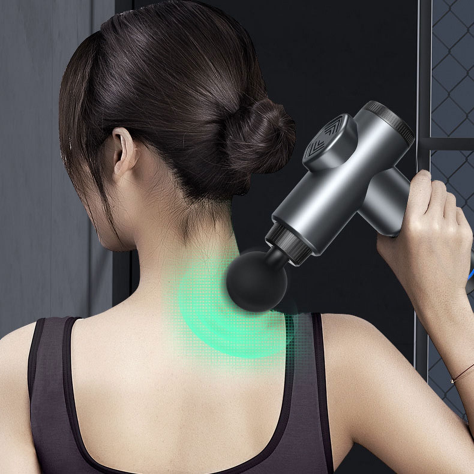 Muscle Massage Gun, Handheld Deep Tissue Gun, Portable Electric Quiet Percussion Muscle , 99 Speed Adjustable Professional Body Fascia Gun for Relieve Muscle Pain and Stiffness